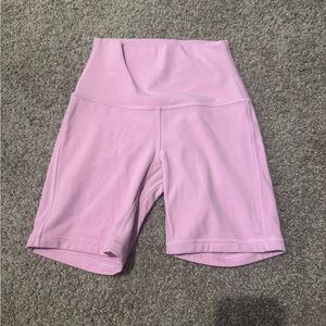 lululemon athletica Light Pink Bike Shorts